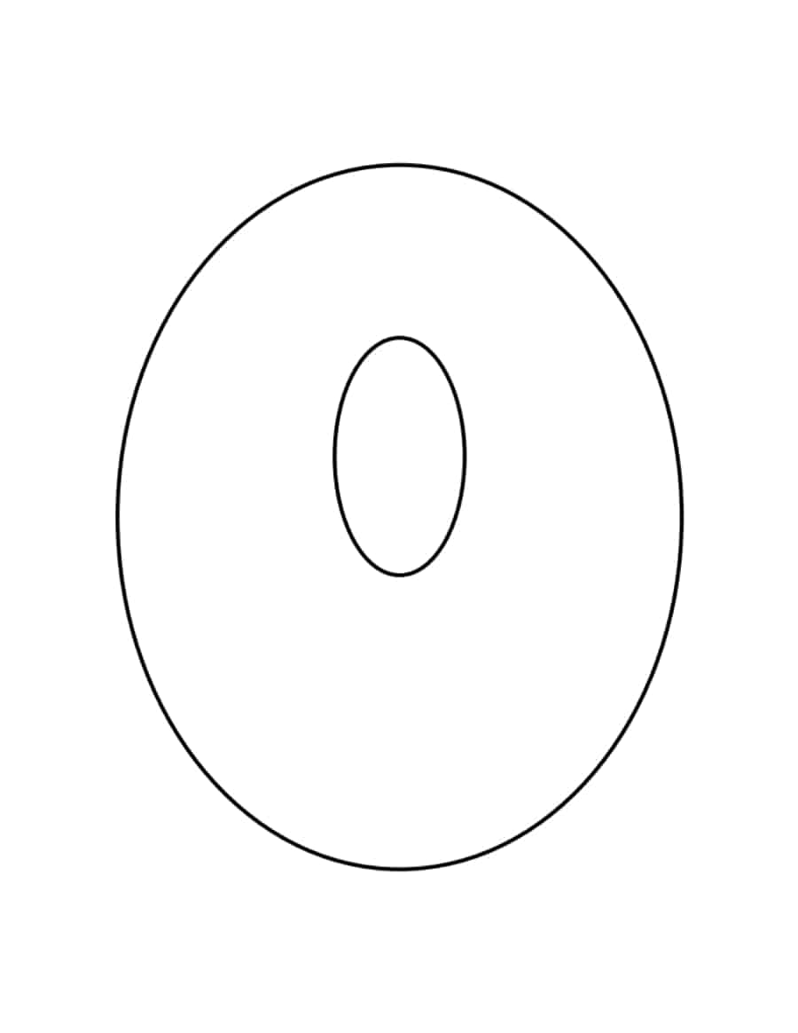 Bubble Number 0 Coloring Pages Pdf Free Vectors